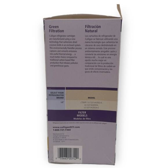 Culligan RF-L2A Coconut Carbon Replacement Water Filter, White - Picture 2 of 4